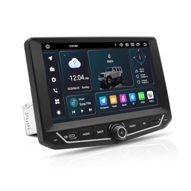 Imagem de Rádio estéreo de carro de 9 polegadas para Jeep Wrangler JK 2011-2017 unidade principal, Android 14 CarPlay e Android Auto 1280 x 720P IPS QLED tela DSP DTS 4G LTE/5G WiFi, Octa-Core 8 + 128 GB