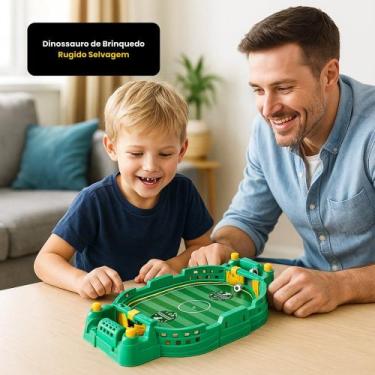 Imagem de Mini Jogo Futebol de Mesa Arena Fut League Meninos Crianças UNIK Verde