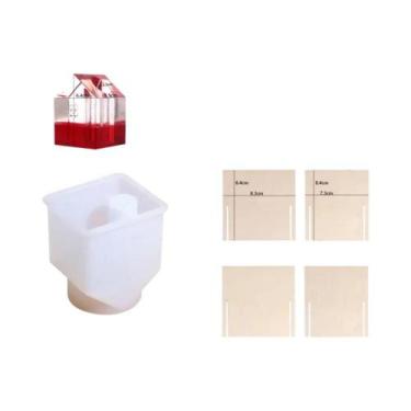 Imagem de Molde De Silicone Para DIY: Vaso De Casa, Floreira, Castiçal, Recipien