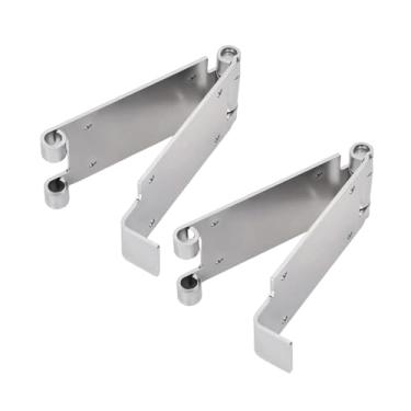 Imagem de KiBcsLic Kit de suportes para porta de garagem com altura reduzida (2 peças), suporte ajustável de giro rápido para trilho superior.