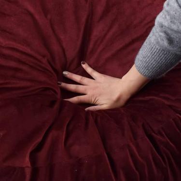 Imagem de breadsac Cadeira de pufe com enchimento de espuma viscoelástica para adultos/adolescentes/crianças, móveis de sofá preguiçoso de veludo com espuma viscoelástica removível de alto rebote para sala de