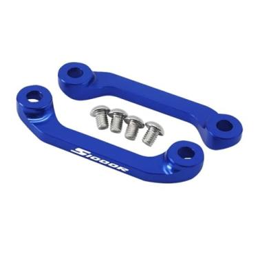 Imagem de Anti-derrapante Para s1000r s1000rr m1000rr 2019 2020 2021 2022 2023 cnc pedal traseiro apoio para os pés remover capa decorativa(Blue S1000R)