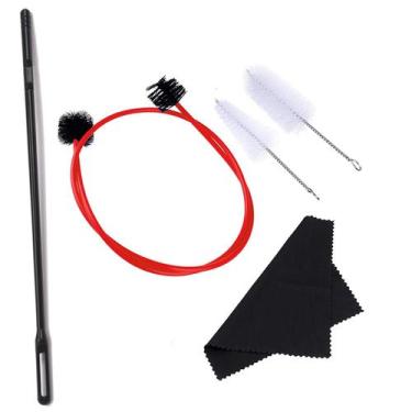 Imagem de Kit De Limpeza Para Trompete: Escovas Para Bocal E Válvulas, Escova Fl