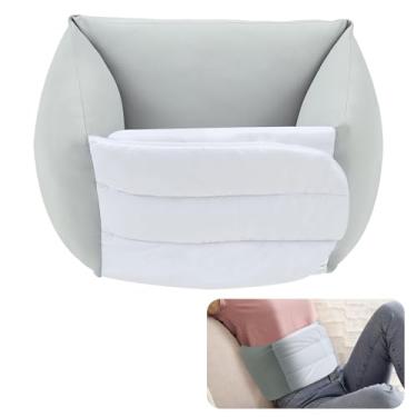 Imagem de Almofada de apoio lombar de seda gelo para dormir, ajustável, 360 cm, almofada lombar ergonômica para cadeira de escritório, assento de carro e cama