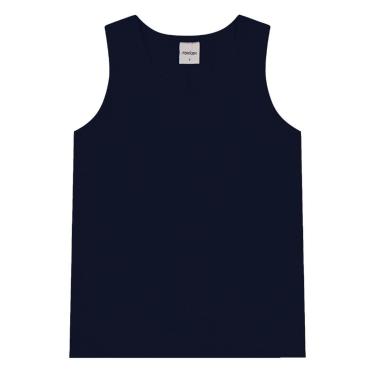 Imagem de Regata Básica Infantil Feminina Rovitex Kids Azul-Feminino