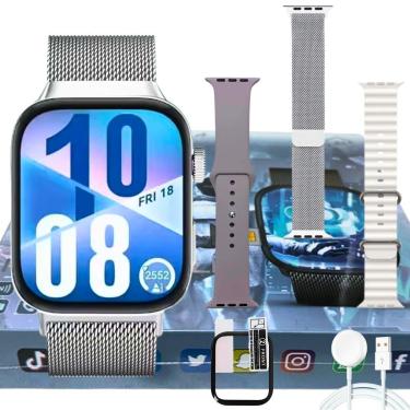Imagem de Relogio Inteligente 5G Lançamento Smartwatch Howear Hw S10 Call Wife Gps Chip Baixa Apps Grava Vidio-Unissex