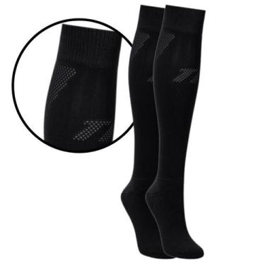 Imagem de Meião De Futebol 1 Par Microfibra Cano Longo Trifil T08158, Preto, P (