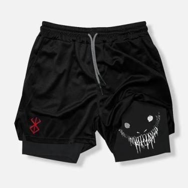 Imagem de Shorts Masculino Dry Fit Compressão Skinny para Esportes Treino Academ