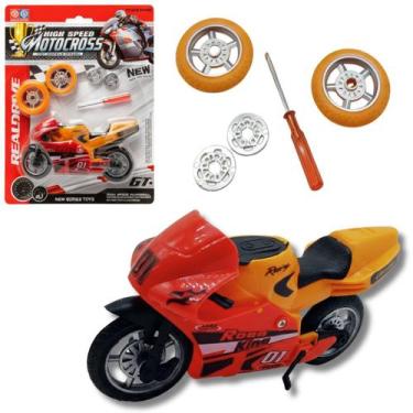Imagem de 10 Miniatura Moto Motinha De Dedo Com Acessórios De Troca - Shock