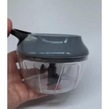 Imagem de Processador Manual E Moedor De Frutas Alho Temperos Cebola id2-Cinza