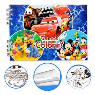 Imagem de Livro Colorir - Infantil 50 Folhas Desenhos Pintar Capa Dura - Bobbie 