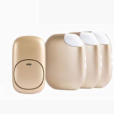 Imagem de Kit de campainha sem fio à prova d'água sem fio pode operar 900 metros de campainha aberta de porta de melodia 38 (cor: ouro B) (ouro C)