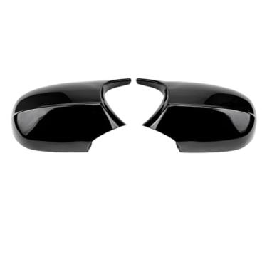 Imagem de Tampa Lateral Do Espelho Retrovisor Da Porta Lateral Do Carro Compatível Com BMW M3-Estilo E90 E91 E92 E93 E80 E81 E87 2005-2009(Bright black)