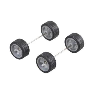 Imagem de Rodas De Borracha Em Escala 1/64 Para Carros De Modelo Hot Wheels, Peç
