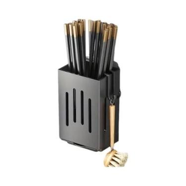 Imagem de Suporte De Talheres De Parede Para Pia De Cozinha, Organizador Sem Fur