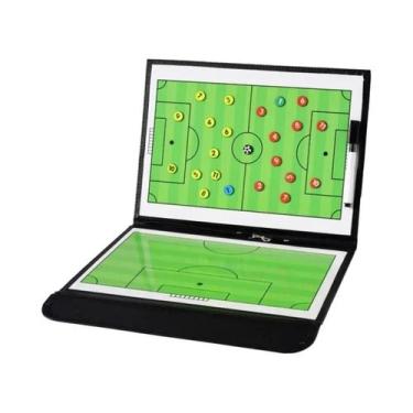 Imagem de Prancheta Tática Magnética Dobrável De 54cm Para Futebol, Treinamento 