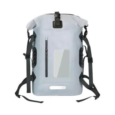 Imagem de Mochila Impermeável Grande De PVC 30L Para Natação, Trekking, Rafting 