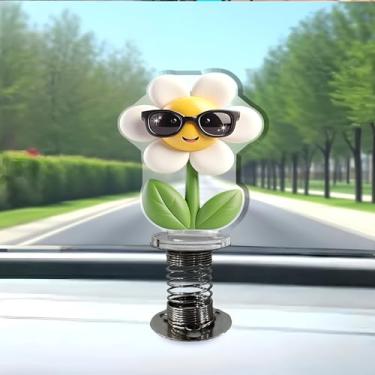 Imagem de Acessórios de acrílico para carro e decoração de casa Vaso de flores de primavera com design de primavera, adequado para carro, móveis domésticos, mesa e bicicleta, presente de Natal ideal para amigos
