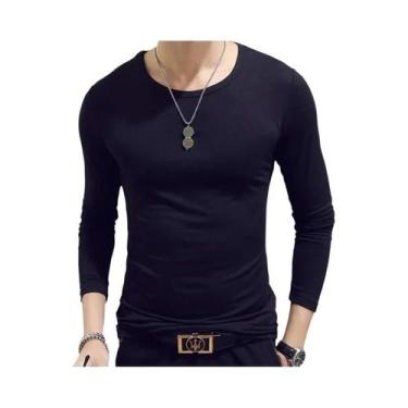 Imagem de Camiseta De Tênis Masculina De Manga Longa Slim Fit, Roupas Esportivas