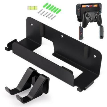 Imagem de Suporte De Parede Em Aço Para Nintendo Switch 2 Base Preto - Aolion