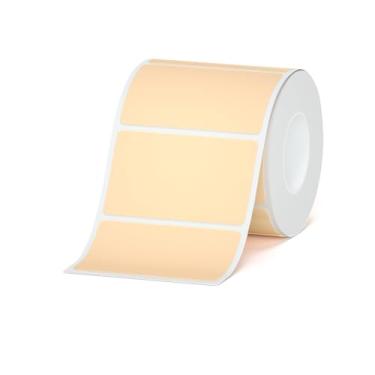 Imagem de HPRT Etiquetas térmicas para impressora de etiquetas T20/T260LR, papel adesivo impermeável de 50 x 30 mm, fita térmica para etiquetadora HPRT T260LR, 200 etiquetas/rolo - marrom kraft