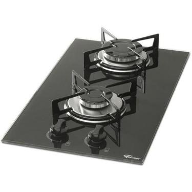 Imagem de Cooktop A Gás - 2 Queimadores - Fischer - Preto - 110V/220V