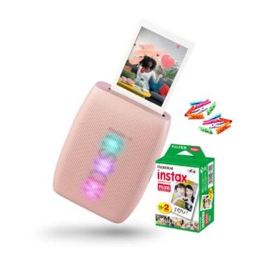 Imagem de Impressora Instax Mini Link 3 Rosa + Filme De 20 Poses - FujiFilm