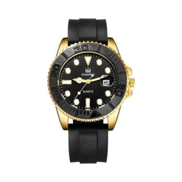 Imagem de Relógio De Quartzo Esportivo Verde Para Homens, Relógio De Pulso Casua