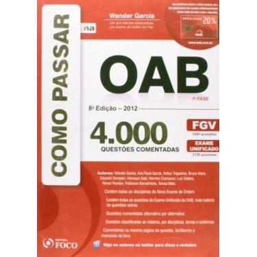 Imagem de Como Passar na Oab: 1 Fase 4000 Questões Fgv - FOCO JURIDICO, 3