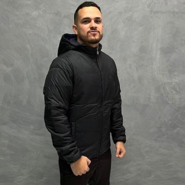 Imagem de Jaqueta Fila Padded Double Face Masculina - Preto+Marinho, M