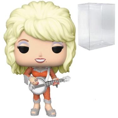 Imagem de Boneco de vinil Funko POP Rocks Dolly Parton com protetor de caixa