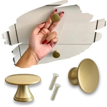 Imagem de 1 Puxador de Gaveta, Armário, Porta, Alta Qualidade, Cor Dourado, em M