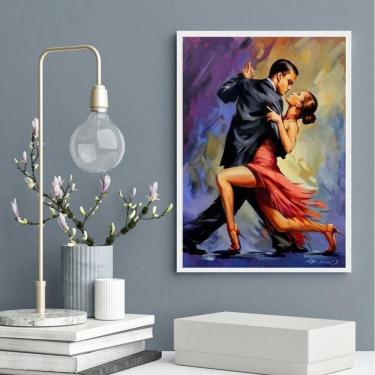 Imagem de Quadro Artístico Dança Tango 24X18Cm - Com Vidro