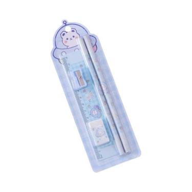 Imagem de Conjunto De Material Escolar Fofo 5 Em 1, Caixa De Presente Com Lápis,