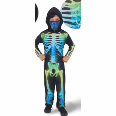 Imagem de Fantasia Infantil Esqueleto Neon - Tam. P (2 a 3 anos) - Anjo Fantasias