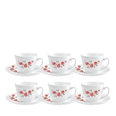 Imagem de Conjunto de 6 xícaras e pires, 220 ml