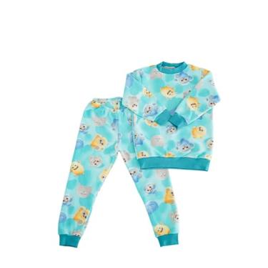 Imagem de Conjunto Soft Menino,menina manga longa, pijama roupa infantil em soft Petenatti, ideal para o inverno, confortável e aconchegante, TAM. 00 a 8.