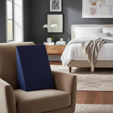 Imagem de Travesseiro Cunha de Encosto Apoio Para Repouso Leitura Descanso Trian