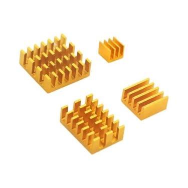 Imagem de Kit De Radiador De Alumínio Para Resfriamento De Chipset Raspberry Pi 