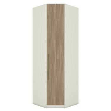 Imagem de Guarda Roupa Modulado Canto Oblíquo Seletto 1 Porta Areia/jequitibá - Móveis Henn Areia/jequitibá