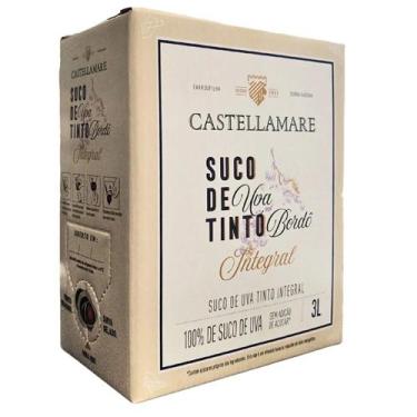 Imagem de Suco de Uva Integral Tinto 100% Uva Bordô Castellamare 3L