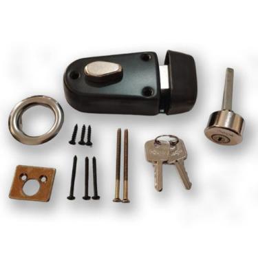 Imagem de FECH HAGA SOBREPOR ONIBUS/CORTAFOGO 355 PRETA 90mm