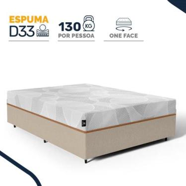 Imagem de Cama Box com Colchão de Espuma D33 Enrolado Sonno Full Umaflex Casal 1