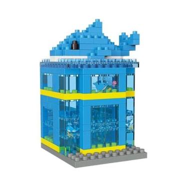 Imagem de Blocos De Montar 3D Para Crianças: Mini Cidade Com Loja De Roupas E Aq