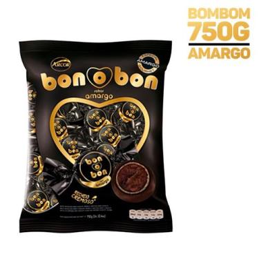 Imagem de Bombom Bonobon Chocolate Amargo Recheio Cremoso 50 Unidades - Arcor