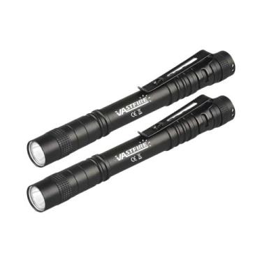 Imagem de Lanternas Portáteis Verdes Com Clipe, 2 Peças, Lanterna De Bolso Branc