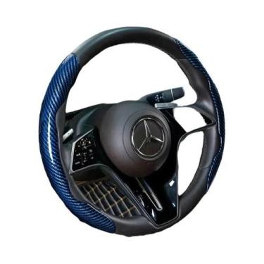 Imagem de Capa Universal Antiderrapante Para Volante De Carro Em Fibra De Carbon