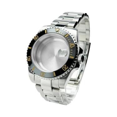 Imagem de Caixa De Relógio De Mergulho À Prova d'Água De 40mm Com Bezel Preto, V