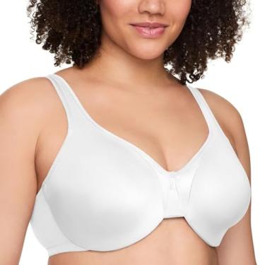 Imagem de Warner's Sutiã feminino plus size exclusivo acolchoado suporte e conforto com aro sem forro cobertura total 35002a, Branco clássico, 42DD