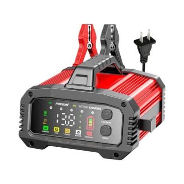 Imagem de Carregador De Bateria Portátil Inteligente 12V 24V 25A Com Função Boos